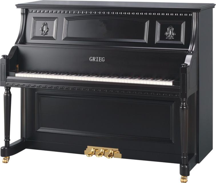 格里格钢琴up133黑红哑光